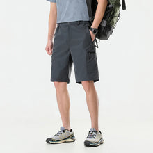 Summer Quick Dry Cargo Shorts Mens Lightweight Work Cargo Shorts Multi Pockets Waterproof Outdoor Hiking Fishing Shorts Male