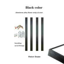 Aluminum Alloy Canvas Narrow Edge Simple Metal Mural Oil Painting Frame 9 Colors Can Be Customized in Large Sizes