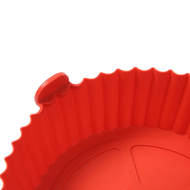 Air Fryer Silicone Tray Baking Mat Fried Basket Liner Pot Holder Grill Pan Replacement Bakeware Pizza Pan for Healthy Cooking