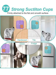 Silicone Pet Licking Mat With Strong Suction Cups Dog Slow Feeder Bowl Anti Choking Slow Food Pad For Dogs Cats Anxiety Relief