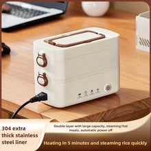 1200ML Electric Lunch Box: Steam/Cook, Auto-Shutoff, Insulated Food Jar for Office Workers - Portable Mini Heated Meal Prep