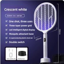 3 In 1 Electric Mosquito Swatter Mosquito Killer Lamp Killer Insect Killer 3000V Type-C Rechargeable Mosquito Killer Fly Killer