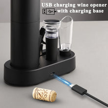 Ouvre-vin électrique rechargeable par USB, automatique, grande autonomie, ouverture sans effort, outil pour cuisine, bar et cadeau de fête