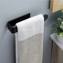 Porte-serviettes sans perçage, porte-serviettes de salle de bain, étagère auto-adhésive pour salle de bain et cuisine, porte-serviettes à main, articles ménagers