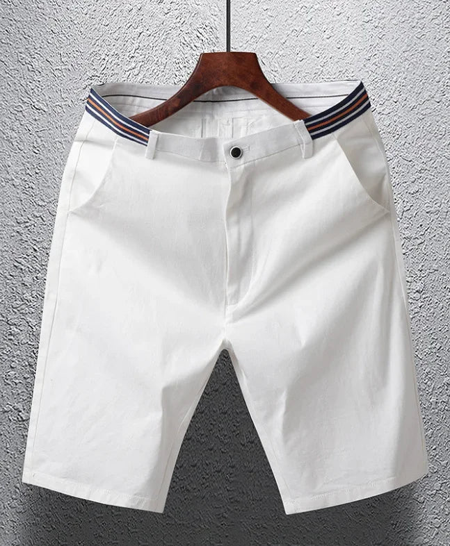 Summer Men's Cotton Golf Shorts Loose Fit Breathable Casual