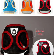 XS/S/M/L/XL Vest Harness Leash Adjustable Vest Strap Puppy Cat Chest Strap Reflective for Small Medium Dogs Cat Harnesses Vest