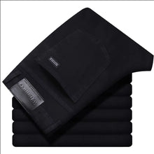 2026 New Business Men's Jeans Casual Straight Stretch Fashion Classic Blue Black Work Denim Pant Trousers Male  Clothing