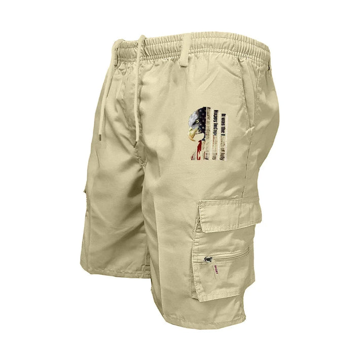 Shorts cargo de travail pour homme à taille élastique, leggings d'extérieur, style streetwear Harajuku, shorts de jogging, shorts de travail décontractés et amples