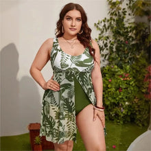 Plus Size High Waist Push Up Tummy Control Bikini Set