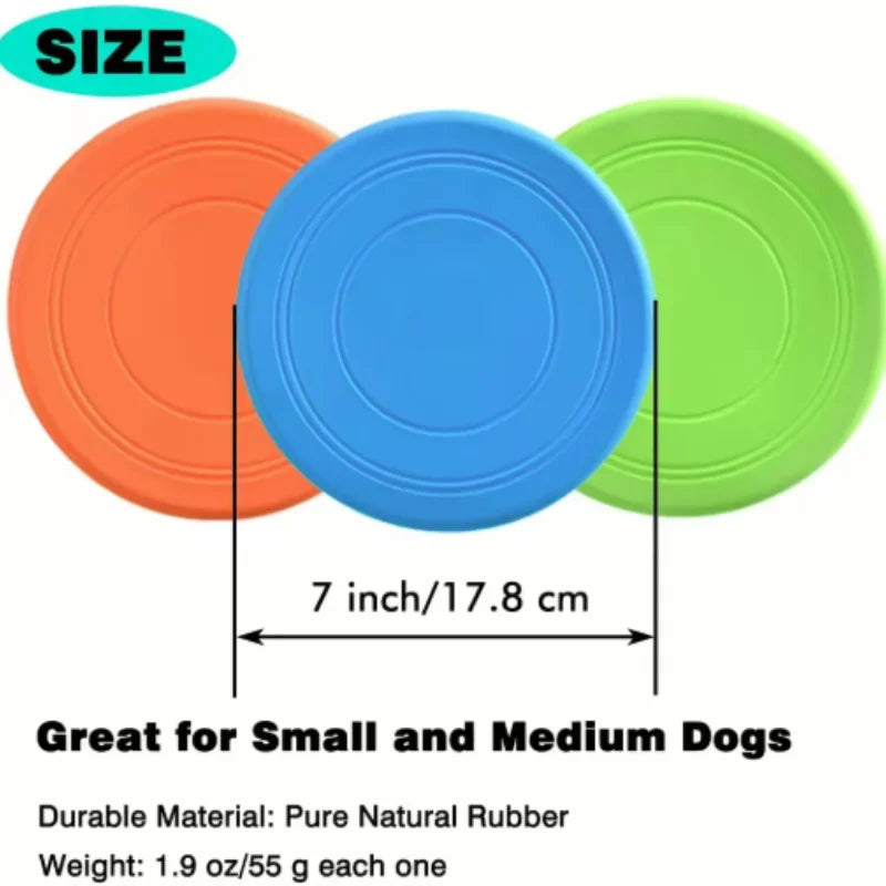 Interactive Silicone Flying Saucer Toy for Dogs And Cats Chew Resistant Flying Disc Pet Game Perfect for Puppy Training Fun