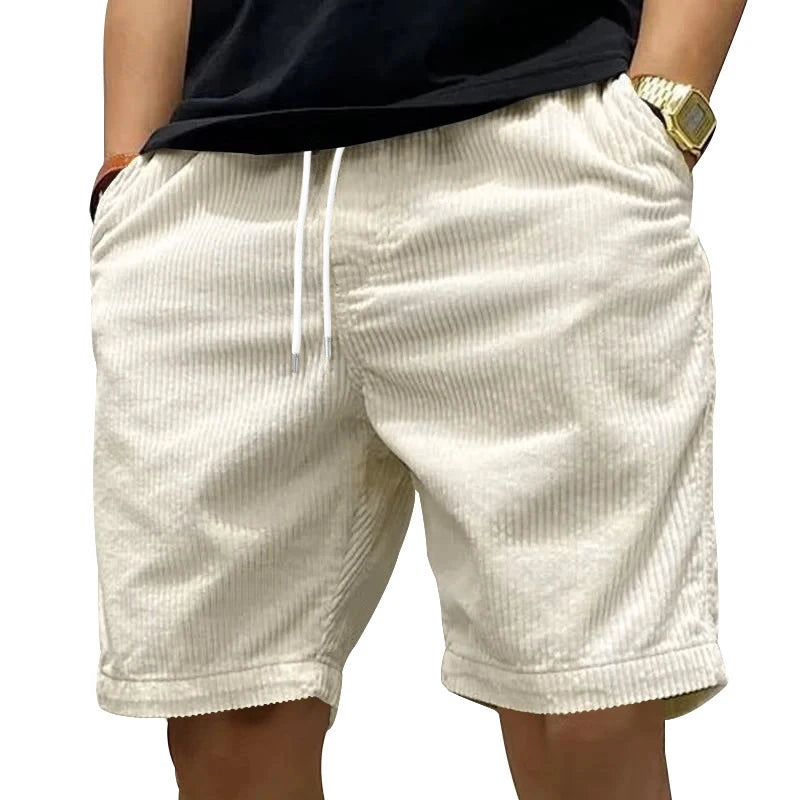 Men's Heavy Corduroy Cargo Shorts, Retro Trendy Design, Casual Street Style, Summer Wholesale