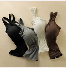 Womens Camisole With Built In Bra Tank Top For Layering