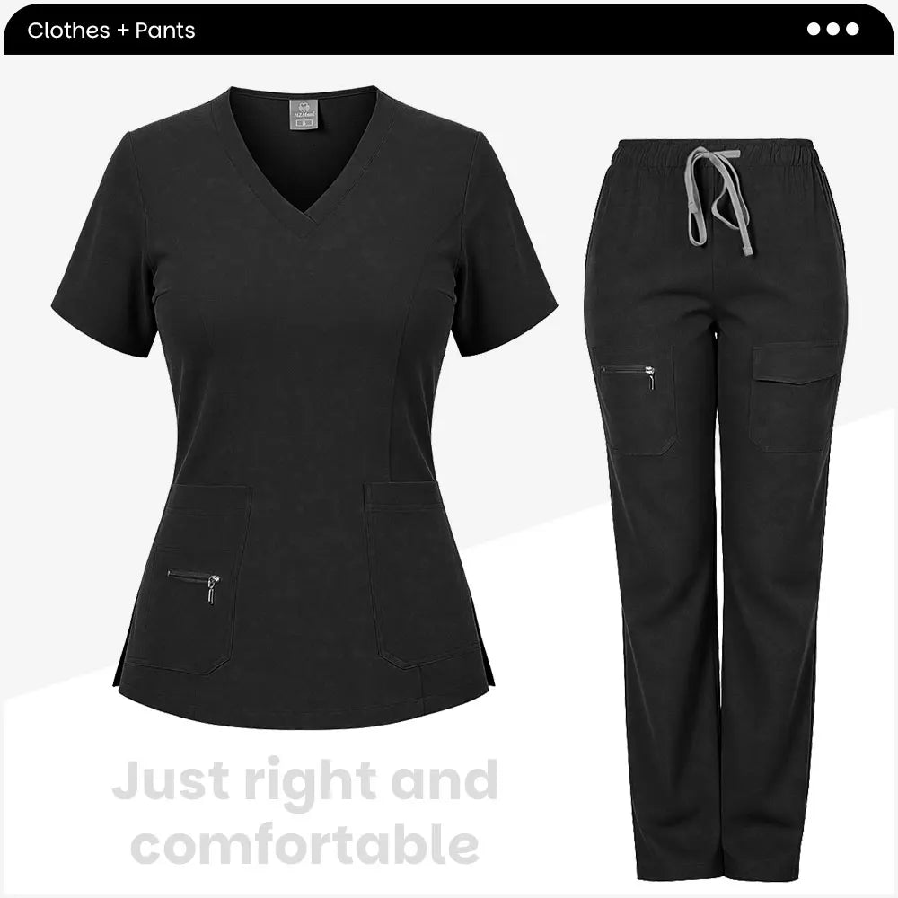 High Quality Beautician Work Suits Health Check Nursing Clothes Hospital Scrubs Women Uniform Set Spa Uniforms Nurse Accessories