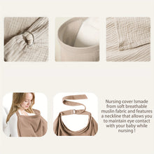 1 pc Nursing Cover Cloth - Outdoor Breastfeeding Shawl, Anti-Exposure Gauze Feeding Cover-up, Breathable Nursing Scarf for Mater
