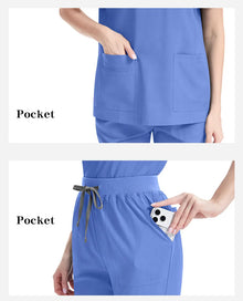 New Slim Fit Women Scrubs Sets Woman Medical Uniforms Nurses Accessories Clinic Beauty Salon Spa Pet Shop Workwear Clothing