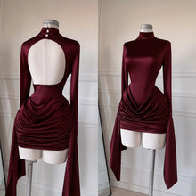 New Summer Women's Mixed Color Semi High Neck Long Sleeved Backless Pleated Short Dress by Mirlaine Univers New Summer Women's Mixed Color Semi High Neck Long Sleeved Backless Pleated Short Dress Mirlaine Univers new-summer-womens-mixed-color-semi-high-neck-long-sleeved-backless-pleated-short-dress New Summer Women's Mixed Color Semi High Neck Long Sleeved Backless Pleated Short Dress Mirlaine Univers New Summer Women's Mixed Color Semi High Neck Long Sleeved Backless Pleated Short Dress
