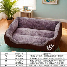 Large Plush Dog Bed & Cat Mat, Deep Sleeping Warm Soft Cushion, Calming Pet House for Small Dogs, Puppy, Chihuahua