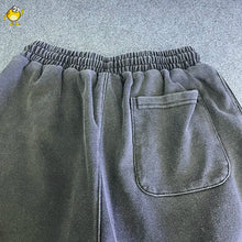 Washed Do Old Black Saint Shorts Men Woman Good Quality Vintage Loose Casual Drawstring Stretch Joggers Streetwear