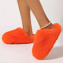 Winter Warm Fluffy Clogs Slippers Women Eva Fashion Fur Slippers For Woman Non Slip Home Slides Soft Faux Fur Fuzzy Slippers