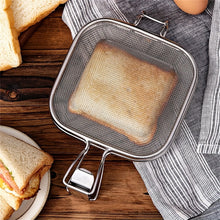 Stainless Steel Sandwich Toaster Grill Pan Sandwich Clip Bread Heating Oven Accessories Baking Tool Non Stick Cooking Grid