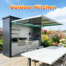 Smart Premium Waterproof Outdoor Mobile Kitchen with Storage for Bbq Camping and Outdoor Events Custom
