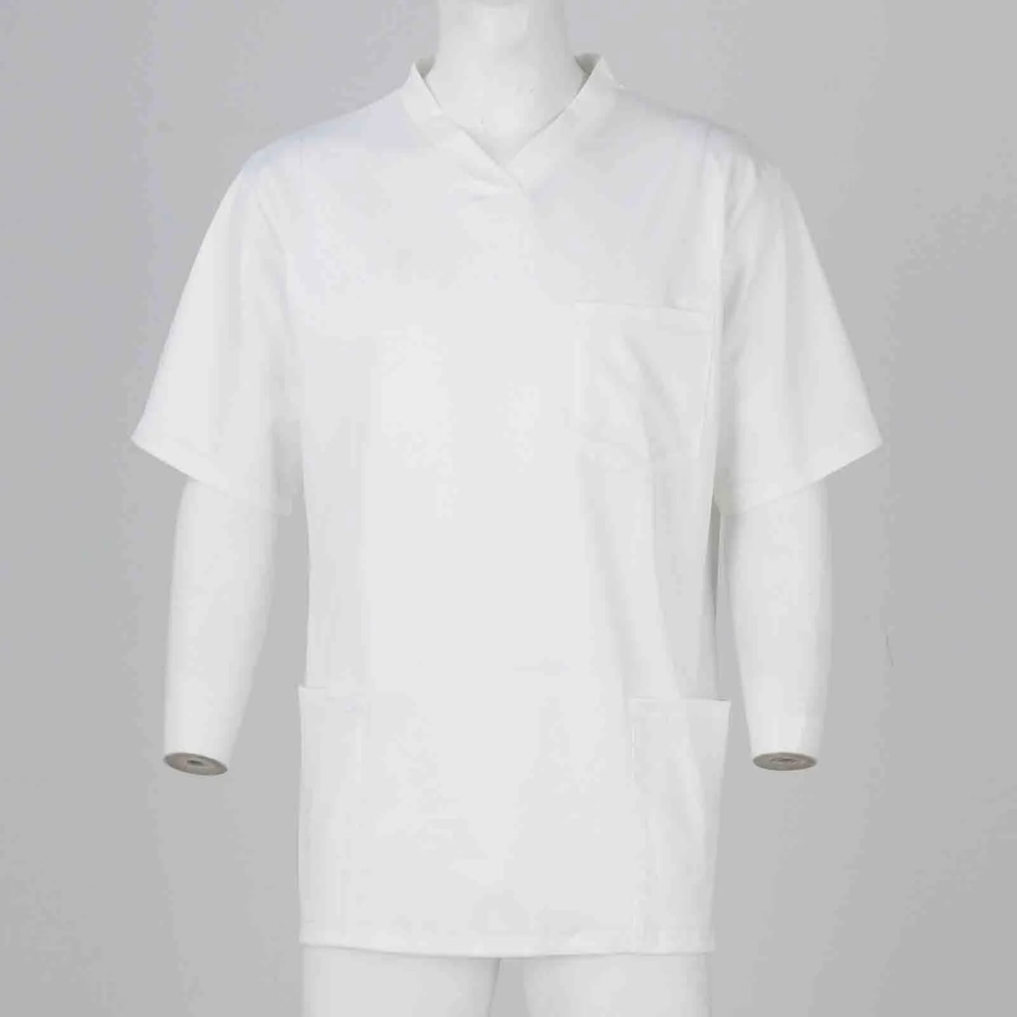 Men 's Nurse Uniforms Pet Shop Doctor Set Medical Dentist Overalls Summer Lab Workwear Short Sleeve Gradient Print Nursing Top