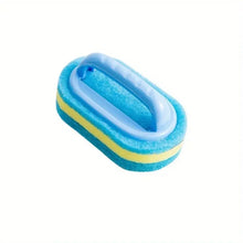 Éponge de nettoyage multifonctionnelle avec manche pour cuisine, salle de bain, carrelage, verre, baignoire, élimination des taches, conception à prise facile