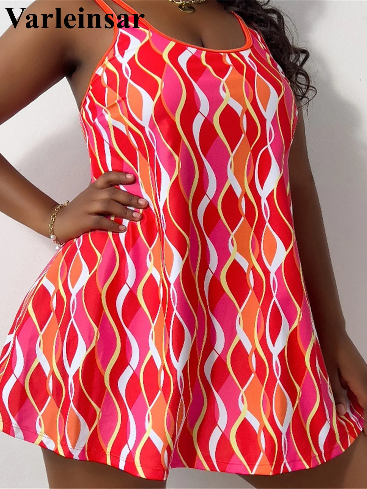 Plus Size Printed Two Piece Bikini Set For Women 0XL To 4XL