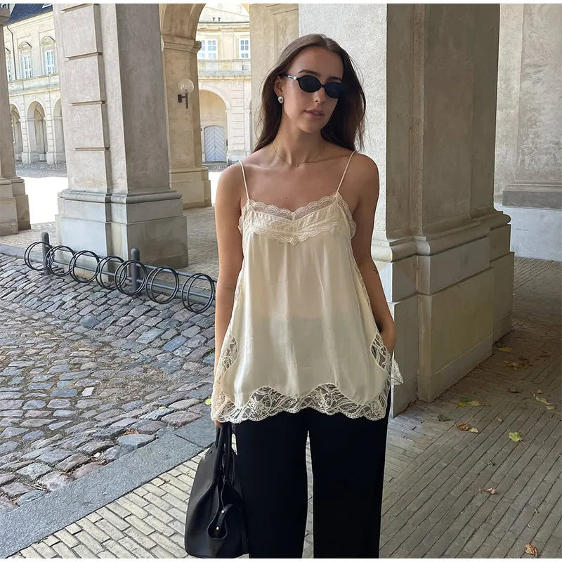 Women Solid Cloak Long Dresses Fashion Stand Neck Lace Sleeveless Ruffle Irregular Hem Dress 2025 New Summer Street Lady Gown