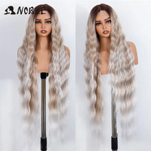 Noble 36 Inch Lace Front Wig Body Wave Ombre Blonde Cosplay