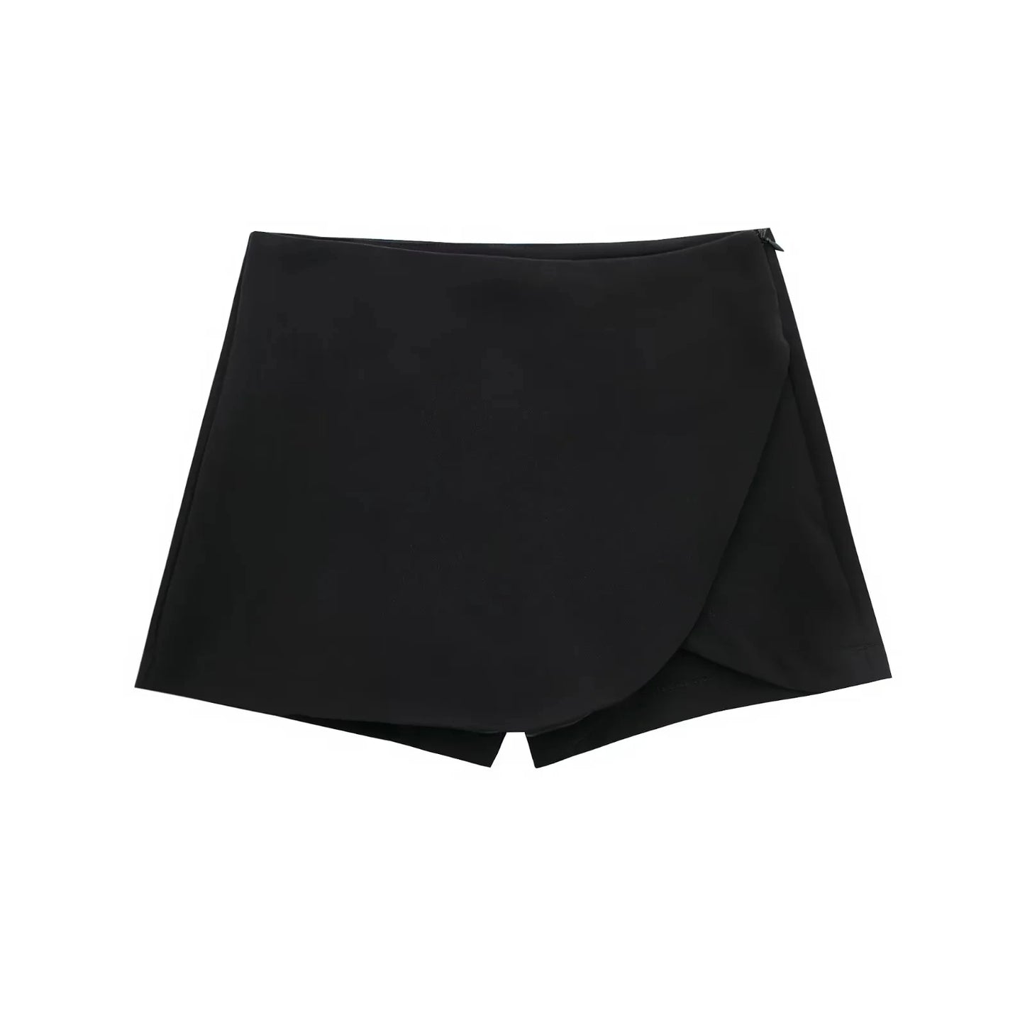 HXAO Women's Skort High Waist Brown Skirt Pants Stylish Summer Pink Black Mini Skirt Shorts Asymmetric Casual Off White Skort