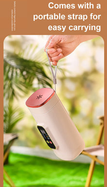 Portable Hot Water Boiler Brew Milk Tea Cup Electric Kettle Insulation Heating Temperaure Adjustable Health Pot Stew Slow Cooker