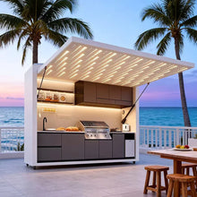 Smart Premium Waterproof Outdoor Mobile Kitchen with Storage for Bbq Camping and Outdoor Events Custom