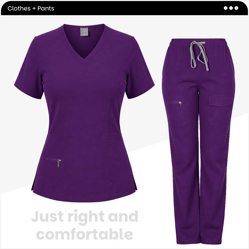 High Quality Beautician Work Suits Health Check Nursing Clothes Hospital Scrubs Women Uniform Set Spa Uniforms Nurse Accessories