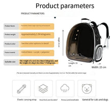 Pet carrying bag space  Space capsule dual-shoulder backpack  Breathable transparent backpack  Cat and dog transportation bag