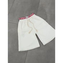 American high street fashion brand Y2K double waist embroidered design casual loose five quarter shorts