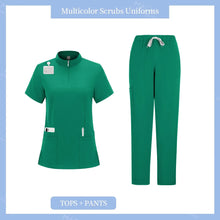 Surgical Uniforms Woman Nursing Sets Pocket Top Straight Pants Medical Nurse Uniform Scrubs Clinical Beauty Salon Hospital Suits