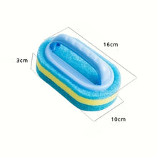Éponge de nettoyage multifonctionnelle avec manche pour cuisine, salle de bain, carrelage, verre, baignoire, élimination des taches, conception à prise facile