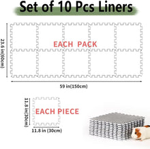 Tapis de cage pour lapin/cochon d'Inde 4/10 pièces, articles pour petits animaux, tapis de litière imperméable et antidérapant, alèse hautement absorbante pour le sommeil des animaux