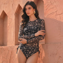 Women's Two Piece Swimwear Long Sleeve Mesh Swimsuit UPF 50+ 2026 New Smart Swimsuit SPF High Elasticity Padded Beachwear