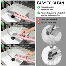 Speed Microfiber Cleaning Mop with Reusable Wet & Dry Cleaning Mop Squeezing Washable for Home Kitchen Laminate Wood Floors
