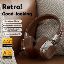 2025 New 5.3 Foldable Wireless Bluetooth Headsets Headset Gamer Choice Retro Over Ear Headphones DJ Stereo Sounds Bluetooth