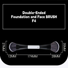 MBM Dual-Ended Foundation Face Brush F4 Powder F1 Blush Contour F2 F3 Makeup Brushes with Box Packaging