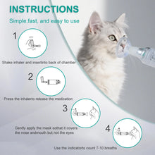 Cat Aerosol Chamber Pet Dog Portable Inhaler Spacer With Breathing Indicator Silicone Mask For Veterinary Equipment Vet Clinic