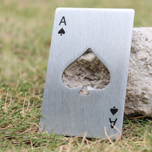 Stainless Steel  Spades A Winemaker Bottle Opener Playing Cards Bottle Opener Credit Card Beer Bottle Opener