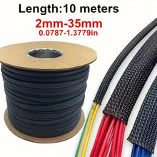 10m /32.8 ft Pet Expandable Braided Mesh Sleeve Black Flexible Wire Mesh Sleeve Tv Audio Pc Cable Protection Against Pet Chewing