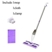 Portable Home Use Spray Mop 360 Degree Rotation Wet And Dry  Towel Clip Design Removable Water Tank  Large Panel Lazy Mop