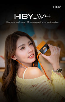 HiBy W4 3.5mm 4.4mm Wireless Audio HiFi Headphone Amplifier USB DAC Bluetooth 5.4 QCC5181 AC7923B DSD512 CS43198*2 CarPlay LDAC