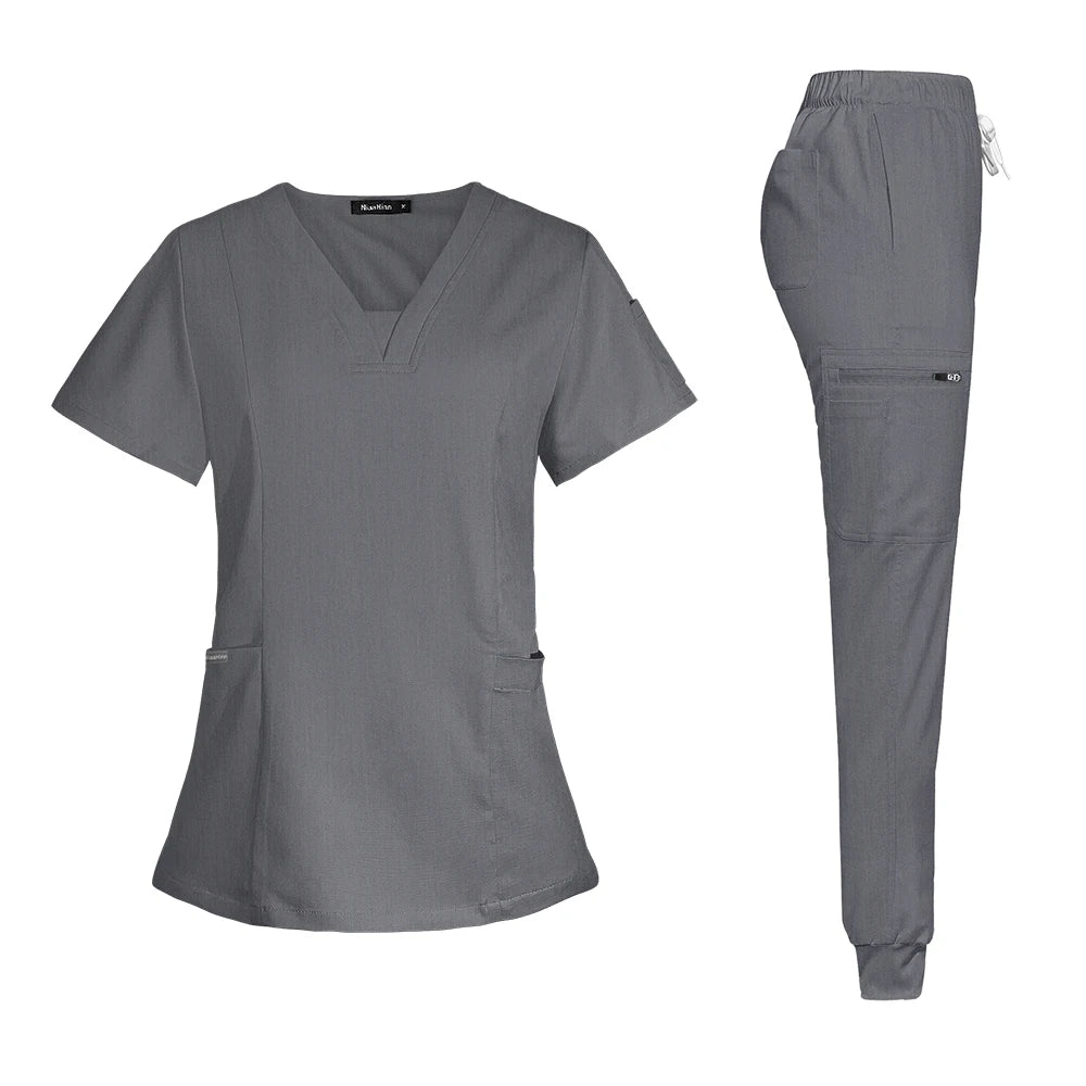 High-quality Thickened New Slim Operating Room Medical Uniform Set Short-sleeved Nurse Nursing Accessories Surgical Gown XS-XXL