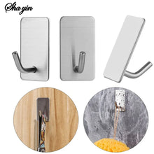 4/8pcs stainless steel small hooks, no drilling, wall mounted, kitchen, bathroom, office key hooks wall hook adhesive wall hooks